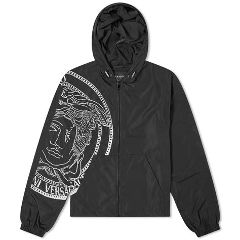 versace medusa windbreaker|Versace suede jacket.